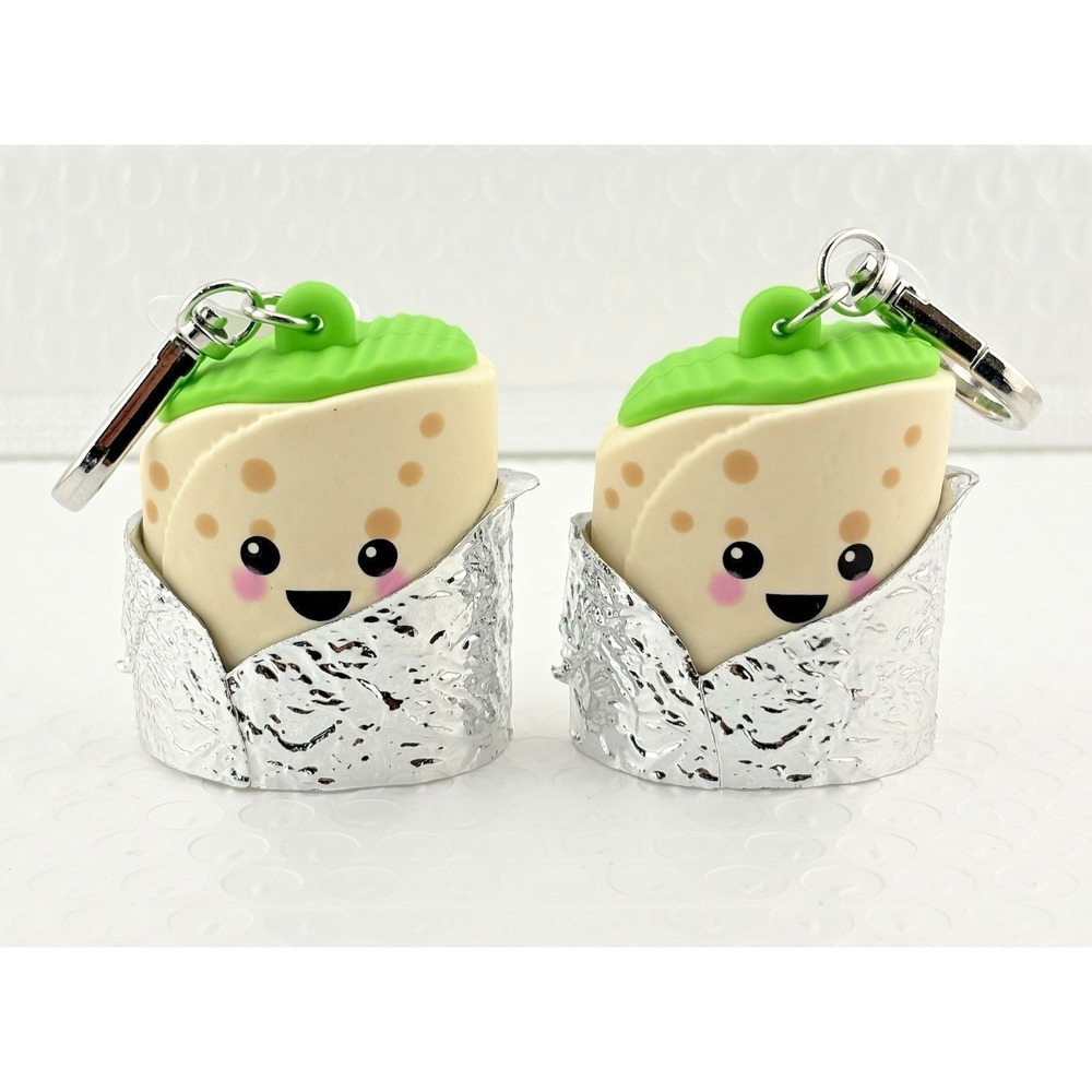 Bath & Body Works 2x Happy Burrito Pocket Back Sanitizer‎ Holder BBW Metal Clip